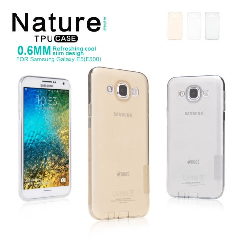 Dėklas Samsung E500 Galaxy E5 Nillkin Nature silikoninis